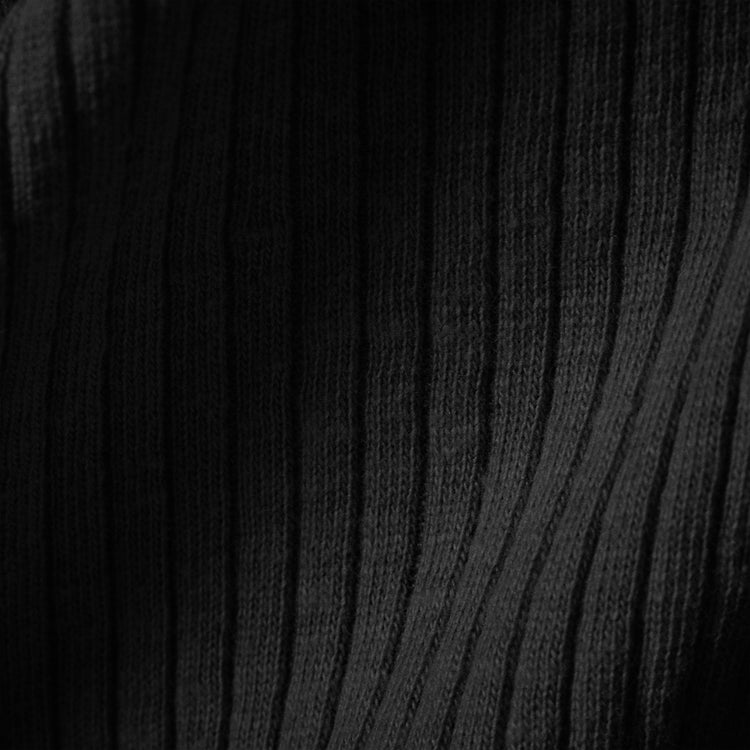 Cotton Cashmere Rib Cardigan in Black | James Perse Los Angeles
