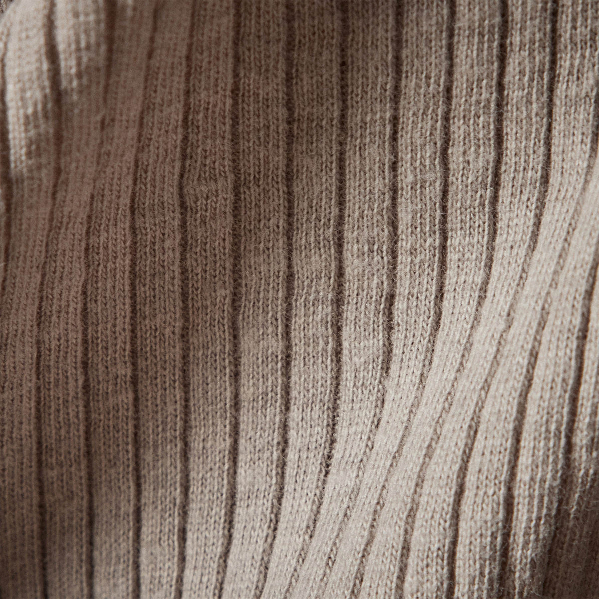 Cotton Cashmere Rib Cardigan in Toast | James Perse Los Angeles