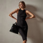 Cotton Cashmere Tank Dress in Black | James Perse Los Angeles