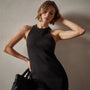 Cotton Cashmere Tank Dress in Black | James Perse Los Angeles