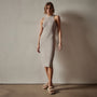 Cotton Cashmere Tank Dress in Toast | James Perse Los Angeles