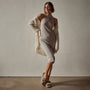 Cotton Cashmere Tank Dress in Toast | James Perse Los Angeles