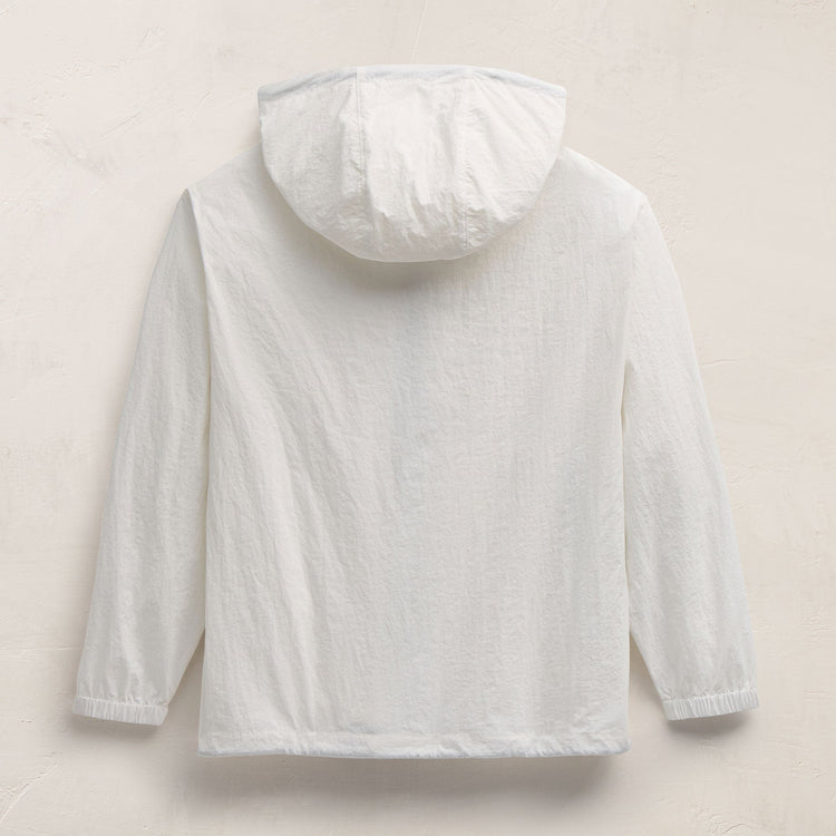 Txtrd Water Rplnt Nylon Jacket in White | James Perse Los Angeles