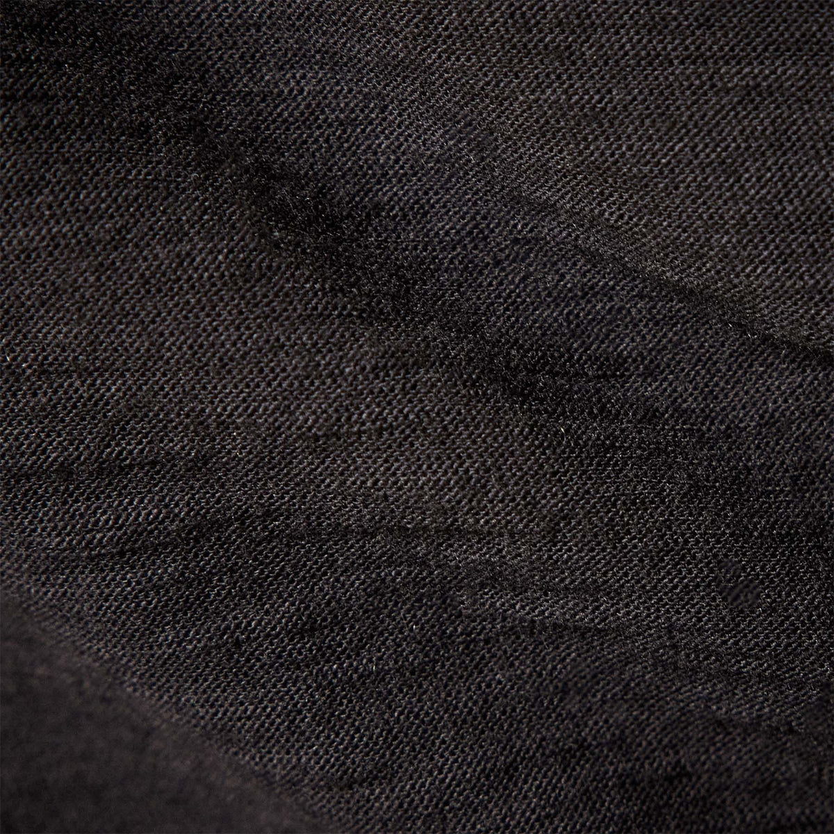Sheer Slub Long Sleeve V Neck Tee in Black | James Perse Los Angeles
