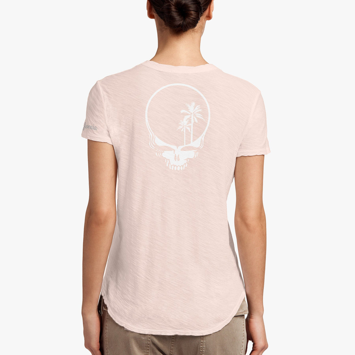 Grateful Dead Sheer Slub Crew Neck Tee in Petal | James Perse Los Angeles