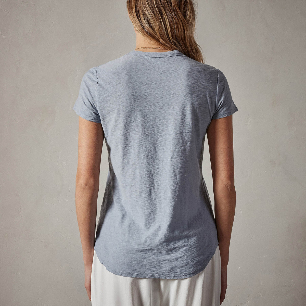 Sheer Slub Crew Neck Tee in Aura | James Perse Los Angeles 
