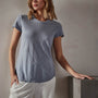 Sheer Slub Crew Neck Tee in Aura | James Perse Los Angeles 