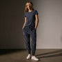 Sheer Slub Crew Neck Tee in Blue Noir | James Perse Los Angeles