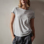 Sheer Slub Crew Neck Tee in Baby Blue | James Perse Los Angeles