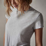 Sheer Slub Crew Neck Tee in Baby Blue | James Perse Los Angeles