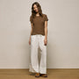 Sheer Slub Crew Neck Tee in Cocoa | James Perse Los Angeles
