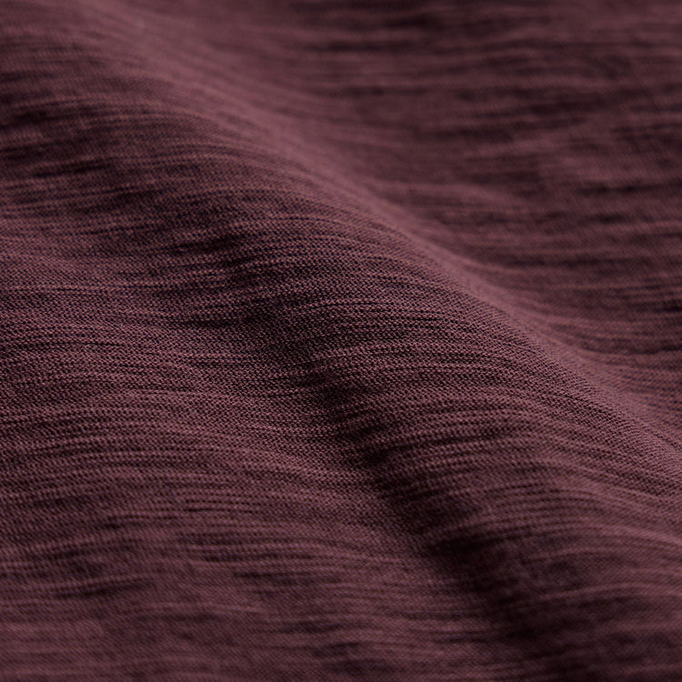 Sheer Slub Crew Neck Tee in Dark Plum | James Perse Los Angeles