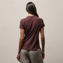 Sheer Slub Crew Neck Tee in Dark Plum | James Perse Los Angeles