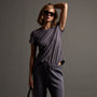 Sheer Slub Crew Neck Tee in Flannel | James Perse Los Angeles