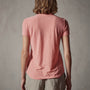 Sheer Slub Crew Neck Tee in Flamingo | James Perse Los Angeles
