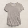 Sheer Slub Crew Neck Tee in Fog | James Perse Los Angeles