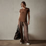Sheer Slub Crew Neck Tee in Fox | James Perse Los Angeles