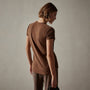 Sheer Slub Crew Neck Tee in Fox | James Perse Los Angeles