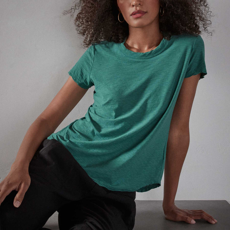 Sheer Slub Crew Neck Tee - Fuji | James Perse Los Angeles