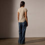 Sheer Slub Crew Neck Tee in Light Tan | James Perse Los Angeles