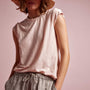 Sheer Slub Crew Neck Tee in Nougat | James Perse Los Angeles