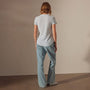 Sheer Slub Crew Neck Tee in Open Sky | James Perse Los Angeles