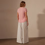 Sheer Slub Crew Neck Tee in Peony | James Perse Los Angeles