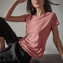 Sheer Slub Crew Neck Tee in Strawberry | James Perse Los Angeles