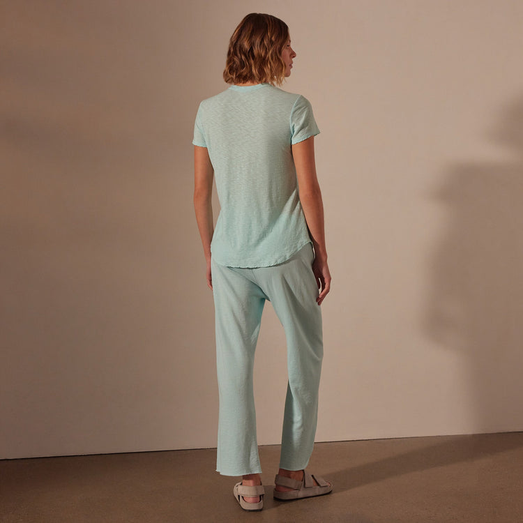 Sheer Slub Crew Neck Tee in Taffy Pigment | James Perse Los Angeles