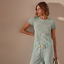 Sheer Slub Crew Neck Tee in Taffy Pigment | James Perse Los Angeles