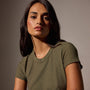 Sheer Slub Crew Neck Tee in Trooper | James Perse Los Angeles