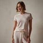 Sheer Slub Crew Neck Tee in Zephyr | James Perse Los Angeles