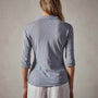 Sheer Slub Side Panel Shirt in Aura | James Perse Los Angeles 
