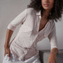 Sheer Slub Side Panel Shirt - Ballerina | James Perse Los Angeles