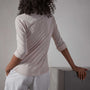 Sheer Slub Side Panel Shirt - Ballerina | James Perse Los Angeles