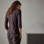Sheer Slub Side Panel Shirt in Black Cherry | James Perse Los Angeles
