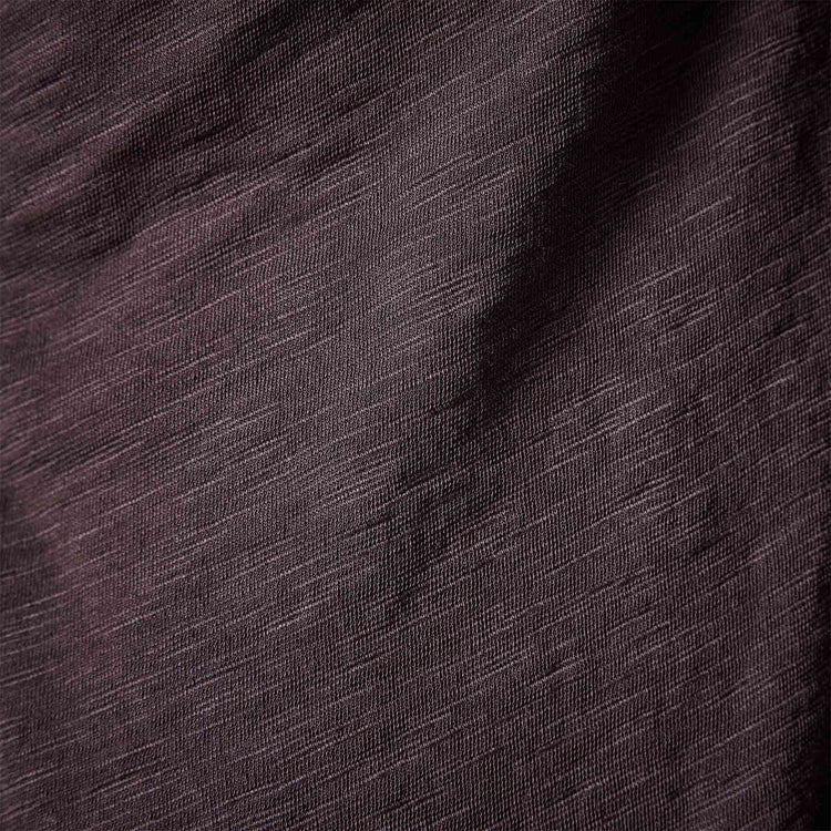 Sheer Slub Side Panel Shirt in Black Cherry | James Perse Los Angeles