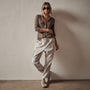 Sheer Slub Side Panel Shirt in Burro | James Perse Los Angeles