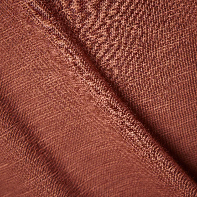 Sheer Slub Side Panel Shirt in Goji | James Perse Los Angeles