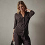 Sheer Slub Side Panel Shirt in Kona | James Perse Los Angeles