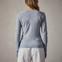 Sheer Slub Long Sleeve Crew in Aura | James Perse Los Angeles 