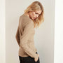 Sheer Slub Long Sleeve Crew - British Khaki | James Perse Los Angeles