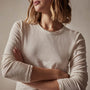 Sheer Slub Long Sleeve Crew in Canvas | James Perse Los Angeles