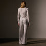 Sheer Slub Long Sleeve Crew  in Light Mist | James Perse Los Angeles