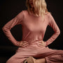 Sheer Slub Long Sleeve Crew - Old Rose | James Perse Los Angeles