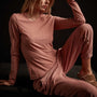 Sheer Slub Long Sleeve Crew - Old Rose | James Perse Los Angeles