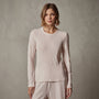 Sheer Slub Long Sleeve Crew in Zephyr | James Perse Los Angeles
