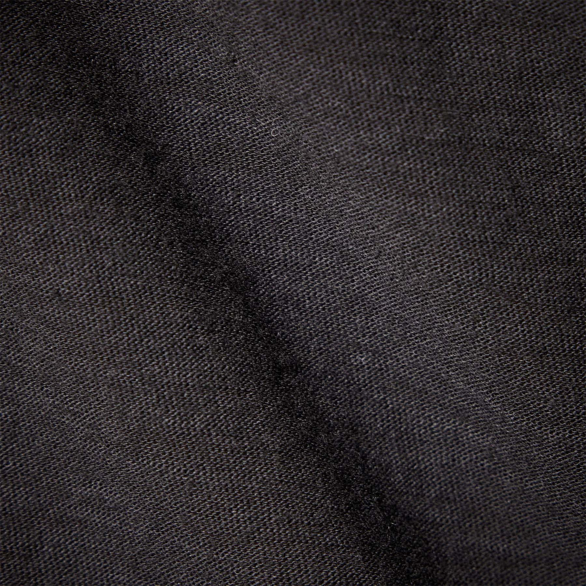 Long Sleeve Slub Jersey Henley in Black | James Perse Los Angeles