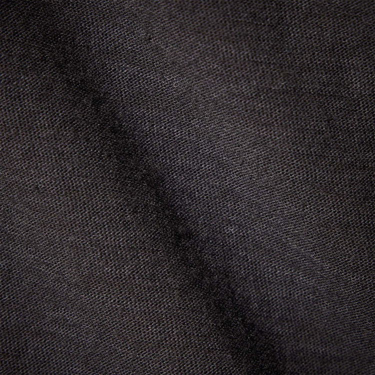 Long Sleeve Slub Jersey Henley in Black | James Perse Los Angeles