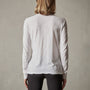 Long Sleeve Jersey Henley in White | James Perse Los Angeles